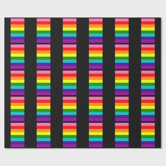 Rainbow Gay Pride LGBT Original 8 Stripes Flag Cadeaupapier (Vlak)