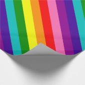 Rainbow Gay Pride LGBT Original 8 Stripes Flag Cadeaupapier (Hoek)