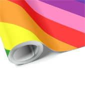 Rainbow Gay Pride LGBT Original 8 Stripes Flag Cadeaupapier (Rol Hoek)