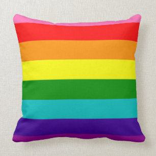 Rainbow Gay Pride LGBT Original 8 Stripes Flag Kussen