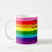 Rainbow Gay Pride LGBT Original 8 Stripes Flag Mok (Links)