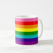 Rainbow Gay Pride LGBT Original 8 Stripes Flag Mok (Voorkant rechts)