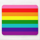 Rainbow Gay Pride LGBT Original 8 Stripes Flag Muismat (Voorkant)