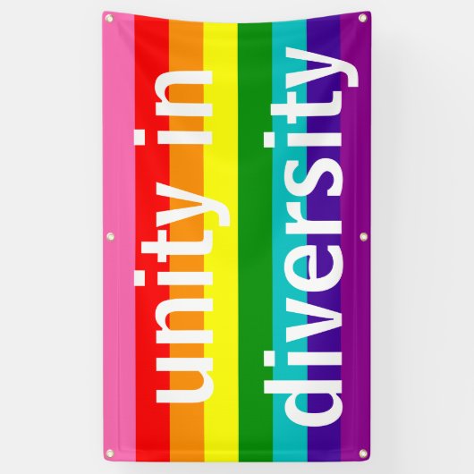 Rainbow Gay Pride LGBT Original 8 Stripes Flag Spandoek (Verticaal)