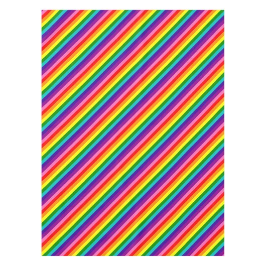 Rainbow Gay Pride LGBT Original 8 Stripes Flag Tafelkleed (Voorkant)