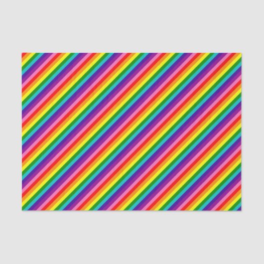 Rainbow Gay Pride LGBT Original 8 Stripes Flag Tissuepapier (Voorkant)