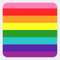 Rainbow Gay Pride LGBT Original 8 Stripes Flag