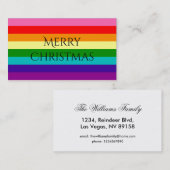 Rainbow Gay Pride LGBT Original 8 Stripes Flag Visitekaartje (Voorkant / Achterkant)