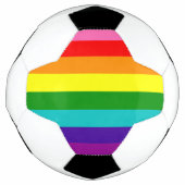 Rainbow Gay Pride LGBT Original 8 Stripes Flag Voetbal (Voorkant)