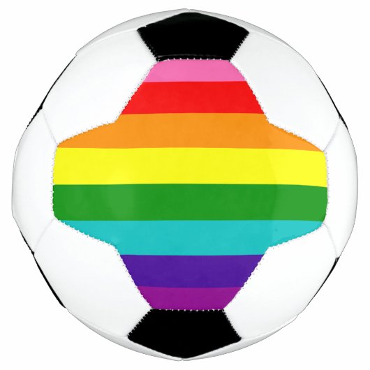 Rainbow Gay Pride LGBT Original 8 Stripes Flag Voetbal (Voorkant)