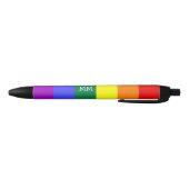 Rainbow Gay Pride LHBT gepersonaliseerd Zwarte Inkt Pen (Bodem)