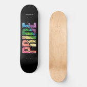 "Rainbow" Gay Pride Skateboard Deck (Voorkant)