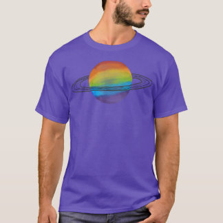 Rainbow Gay Pride Space LGBT Maand T-Shirt
