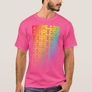 Rainbow Gay Pride Text Fade Graphi, onverdiend T-shirt