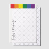 Rainbow Gay Trouwtekst Sjabloon (Offset (Uitnodiging))