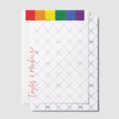Rainbow Gay Trouwtekst Sjabloon (Offset (Uitnodiging))