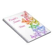 Rainbow Gay Wedding of Shower Guestbook-laptop Notitieboek (Rechterzijde)