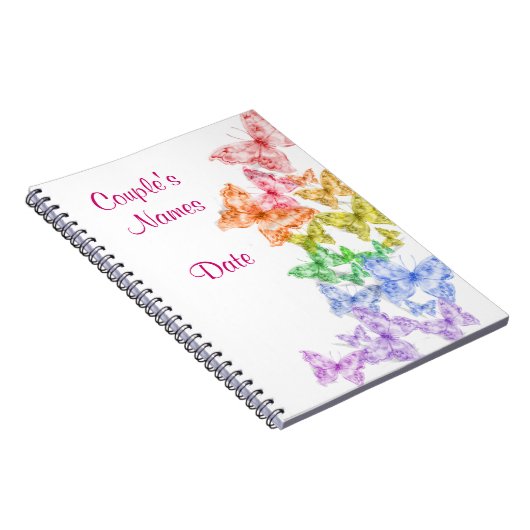 Rainbow Gay Wedding of Shower Guestbook-laptop Notitieboek (Rechterzijde)