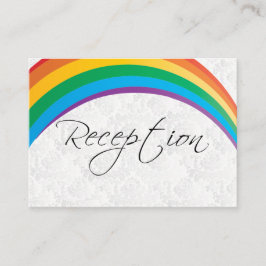 Rainbow Gay Wedding - Receptie Informatiekaartje