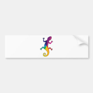 Rainbow Gecko Bumpersticker