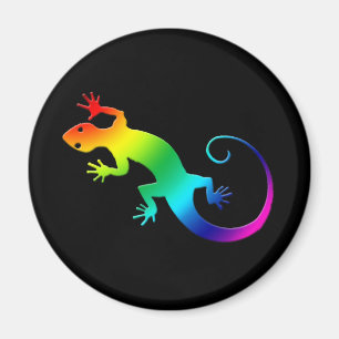 Rainbow Gecko donkere magneet