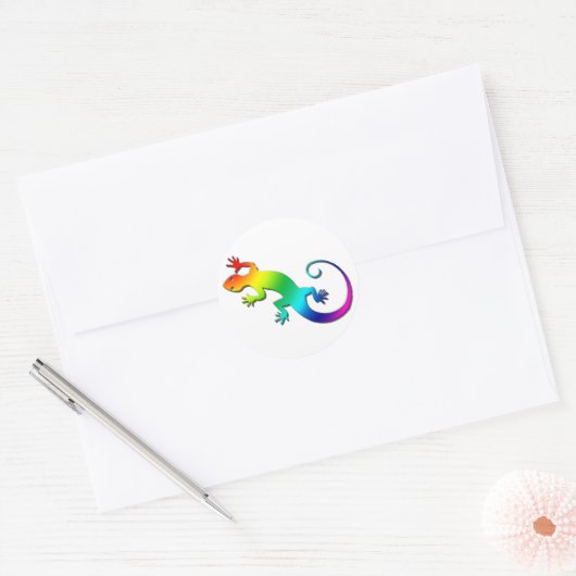 Rainbow Gecko Stickers (Envelop)