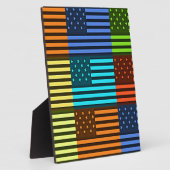 Rainbow-geïnspireerde Amerikaanse motief vlag ontw Fotoplaat (Zijkant)