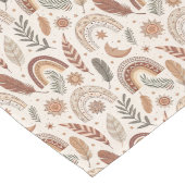 Rainbow-geïnspireerde Boho Table Runner Minimalist Lange Tafelloper (Hoek)