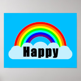 RAINBOW - Gelukkig Poster
