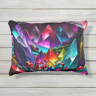 Rainbow Gem Art Six Buitenkussen