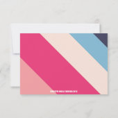 RAINBOW GENDER REVEAL STEMMING BALLOT Uitnodiging (Achterkant)