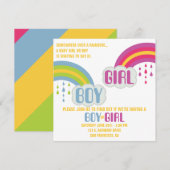 RAINBOW GENDER REVEY KAART (Voorkant / Achterkant)