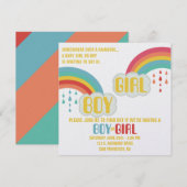 RAINBOW GENDER REVEY KAART (Voorkant / Achterkant)