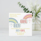 RAINBOW GENDER REVEY KAART (Staand voorkant)