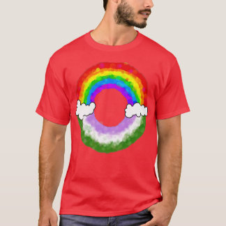 Rainbow genderqueer t-shirt