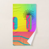Rainbow Geo Mix     Bad Handdoek (Handdoek)