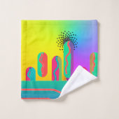Rainbow Geo Mix     Bad Handdoek (Wasdoekje)