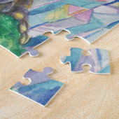 Rainbow Geode Toad waterverf art Legpuzzel (Zijkant)