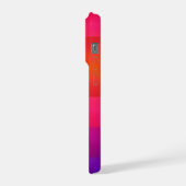 Rainbow Geometric Abstract Gradient Design iPhone Hoesje (Linkerkant)