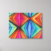Rainbow Geometric Graphic Art canvas (Voorkant)
