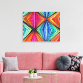 Rainbow Geometric Graphic Art canvas Afdruk (Insitu (Woonkamer))