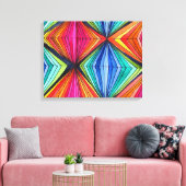 Rainbow Geometric Graphic Art canvas Afdruk (Insitu (Woonkamer))