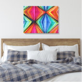 Rainbow Geometric Graphic Art canvas Afdruk (Insitu (Slaapkamer))
