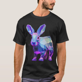 Rainbow Geometric Rabbit T-shirt