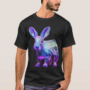 Rainbow Geometric Rabbit T-shirt