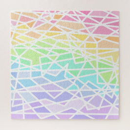 Rainbow Geometric uitdagend Jigzaag Puzzle Legpuzzel