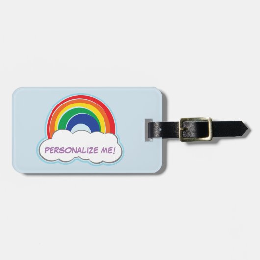 RAINBOW | gepersonaliseerd bagagelabel (Voorkant horizontaal)