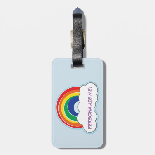 RAINBOW | gepersonaliseerd bagagelabel (Achterkant verticaal)