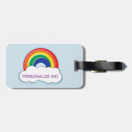 RAINBOW | gepersonaliseerd bagagelabel (Achterkant horizontaal)