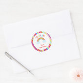 Rainbow gepersonaliseerd dank u gunst Stickers (Envelop)